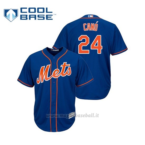 Maglia Baseball Bambino New York Mets Robinson Cano Cool Base Majestic Alternato Azul